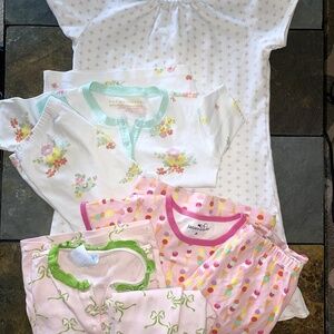 Girls size 8 high end name brand pajama and gown lot
